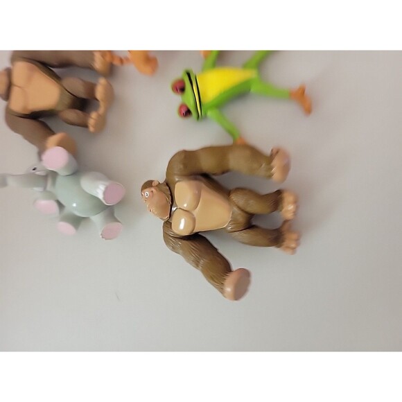 Rainforest Cafe Gorilla Ape Monkey Tiger elephant frog etc... figures toy lot - Picture 7 of 7